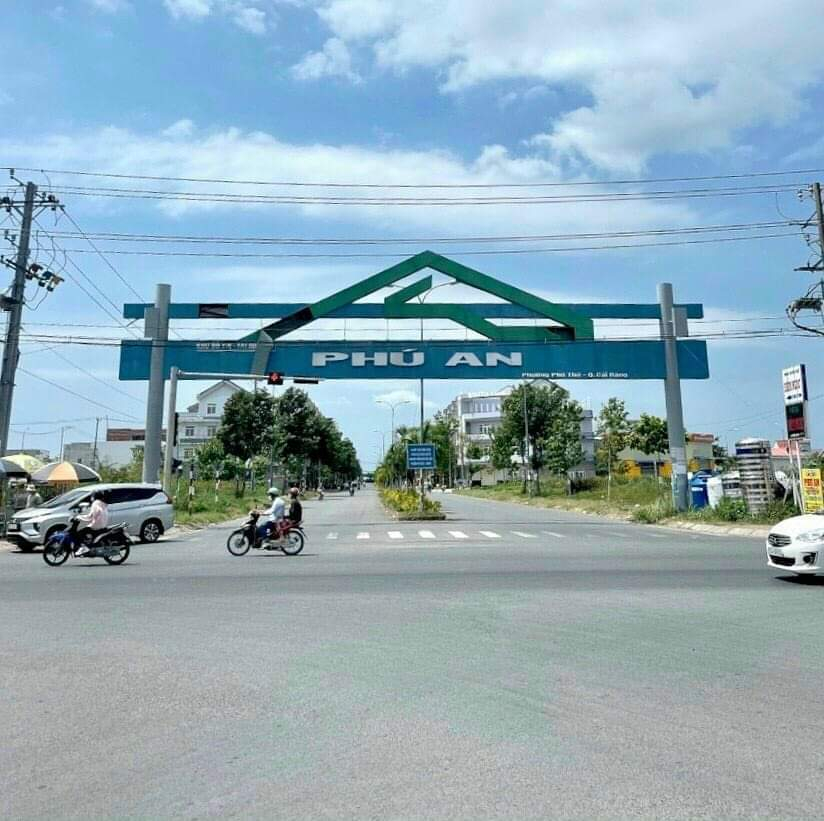 BÁN NỀN 100M2 ĐƯỜNG B10, KDC PHÚ AN, SỔ ĐỎ