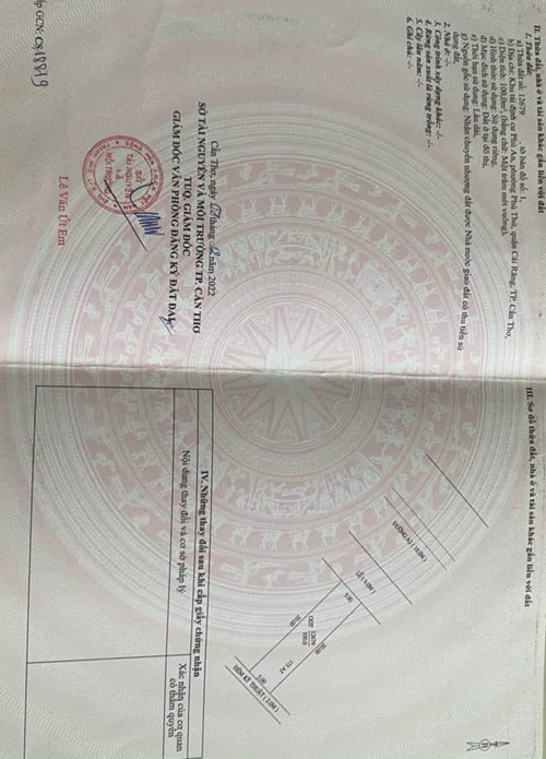 BÁN NỀN TRỤC CHÍNH ĐƯỜNG A2 ( BÙI QUANG TRINH ) KDC PHÚ AN, P PHÚ THỨ, Q CÁI RĂNG, TP CẦN THƠ.